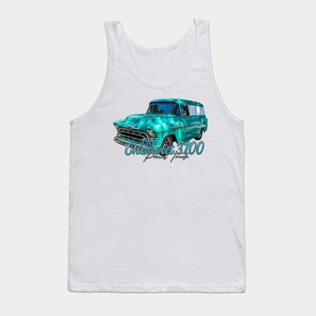 1957 Chevrolet 3100 Panel Truck Tank Top by Gestalt Imagery